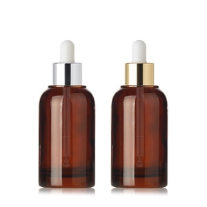 유리 CR40ml 갈색코팅/금속스포이드 (18파이)