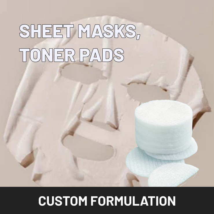 R&D for Custom Mask/Toner Pad Formulation