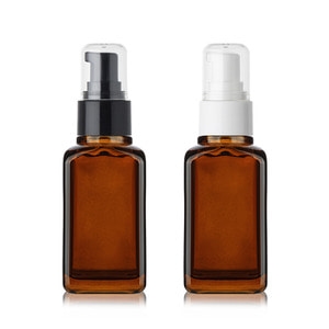 유리 사각 50ml 갈색코팅/오일펌프