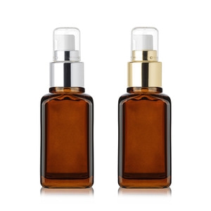 유리 사각 50ml 갈색코팅/금속오일펌프