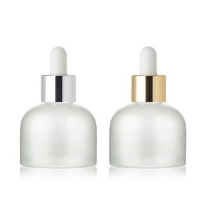 유리 종모양 30ml 반투명펄코팅/금속스포이드(20파이)