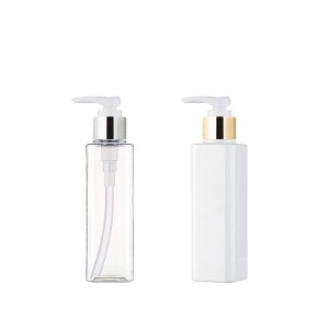 PET S150ml 사각/금속 샴푸펌프(D형)