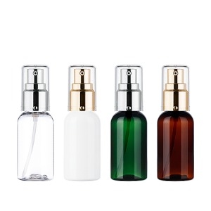 PET CR50ml/금속 버튼에센스펌프