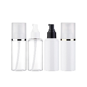 PET OY100ml/오일펌프/반투명 금속라인캡