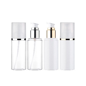 PET OY100ml/금속 에센스펌프/반투명 금속라인캡