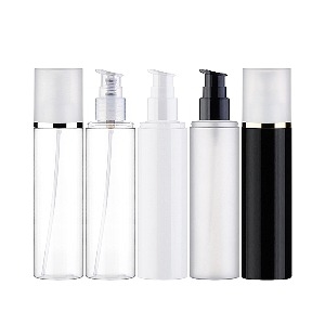PET OY150ml/에센스펌프/반투명 금속라인캡