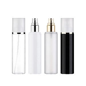 PET OY150ml/금속 버튼 에센스펌프/반투명 금속라인캡