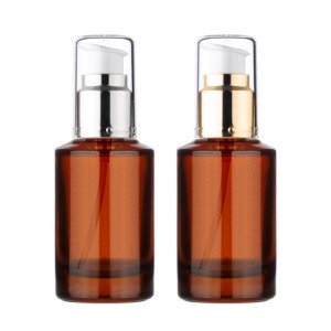 유리 CH50ml 갈색코팅/금속 에센스펌프