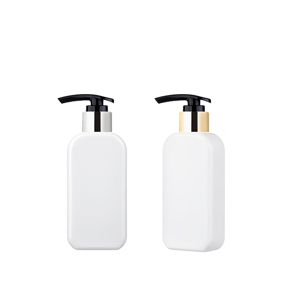 PET SR150ml 납작사각/금속+검정 샴푸펌프