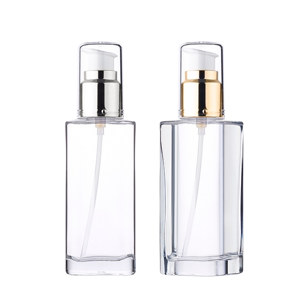 유리 S100ml 사각 투명/금속 에센스펌프