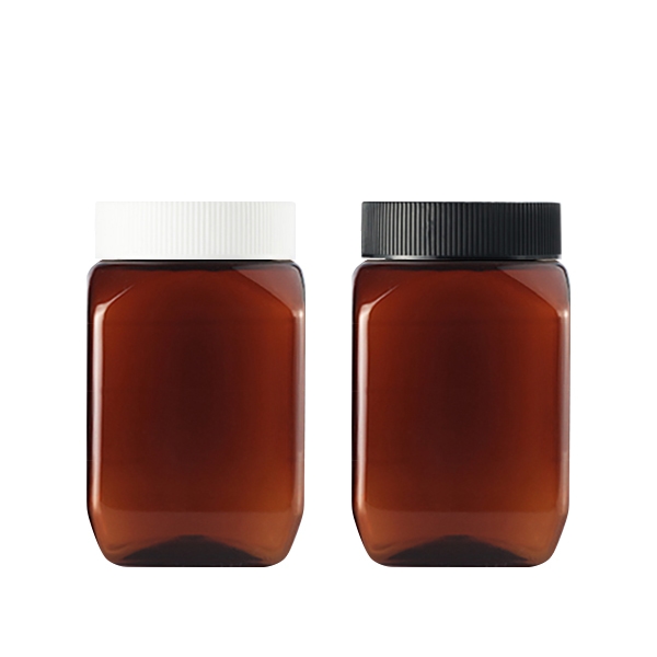 B사각 350ml 갈색/2종캡